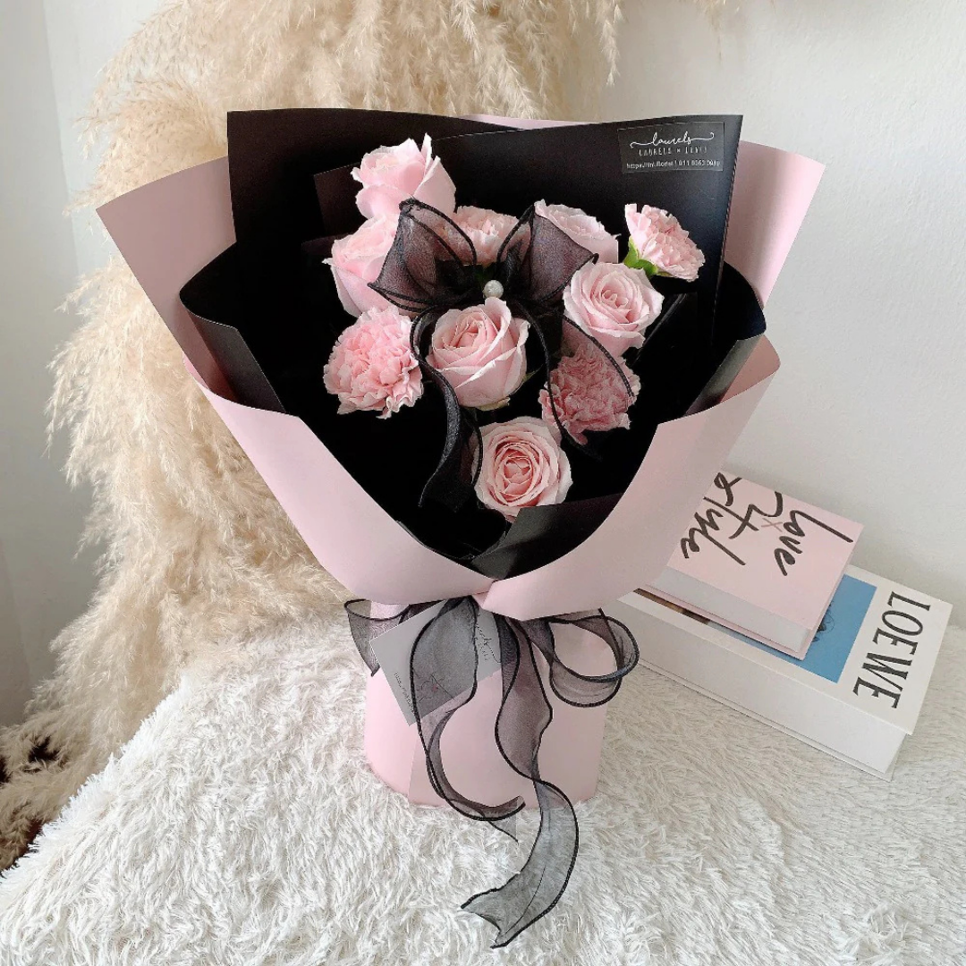pink roses delivered in Bali