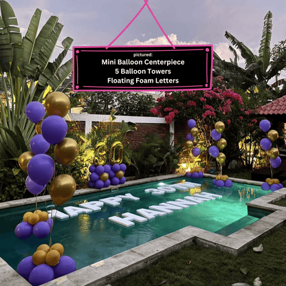 big birthday pool setup in Bali villa
