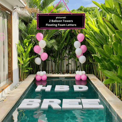 HBD balloon setup in Bali villa