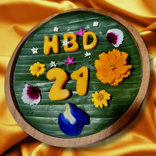  birthday message written with fruit in Bali